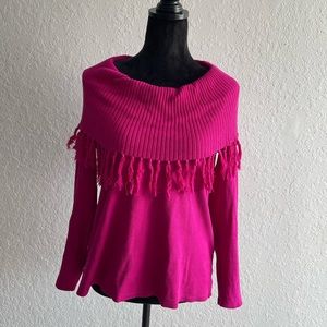 Size Large fuchsia sweater